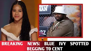 Blue Ivy SPOTTED infront of 50 cent Begging for help after packing out of jay z home As he did this!