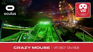 Crazy Mouse 360° 🤪 Cranger Weihnachtszauber | VR Roller Coaster Achterbahn #vr360 #rollercoaster