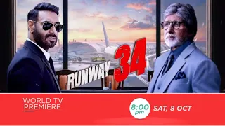 RUNWAY 34 | SAT, 8TH OCT, 8 PM | AMITABH BACHCHAN, AJAY DEVGN, RAKUL PREET | PROMO | ZEE CINEMA