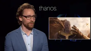 Tom Hiddleston being a true marvel fan for 4 minutes and 54 seconds straight