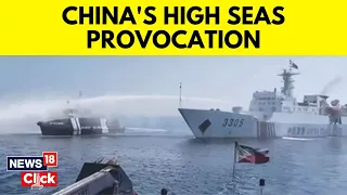 China Philippines News | Chinese Coast Guard Ship Blasts Water Cannon At Philippine Vessel | N18V
