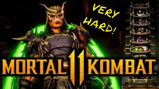 MK11 *SHAO KAHN* VERY HARD KLASSIC TOWER GAMEPLAY!! (NO MATCHES LOST)