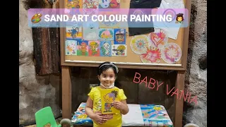 🎨 Sand Art Colour Painting by Baby Vania 👩‍🎨