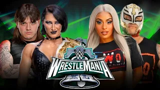 Rhea Ripley & Dominik Mysterio vs Zelina Vega & Rey Mysterio Full Match WWE WrestleMania 40