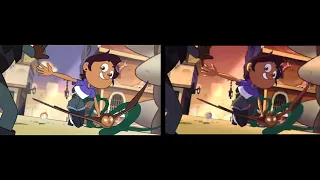 the owl house s1 intro x s2 intro side by side comparison