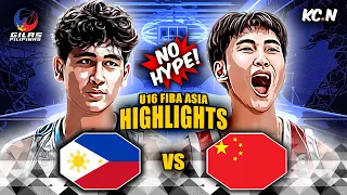Gilas U16 vs China Highlights | FIBA U16 Asian Championship 2023