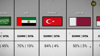 Most Population Muslims Country Sunni &Siya #muslim #country #islamic #mkfactor