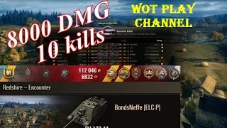 SU-122-44  8000 DMG, POOLS, KOLOBANOVS Redshire World of Tanks