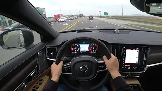 2021 Volvo V90 Cross Country PRO B5 POV test drive