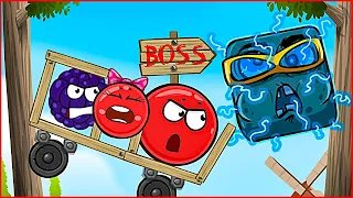 БОСС напал на Красный шарик в Bad Piggies ! Игра про шар red ball 4 и плохие свинки от Спуди !