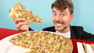 I Ate A  @70,000 Golden Pizza || #mrbeast