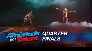 America's Got Talent 2015 | Freelusion Dancers Tell Dramatic Story With Video Art