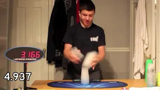 Sport Stacking: EVERY TIMED 4's