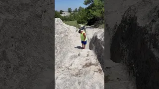 Oregon Trail Wagon Wheel Ruts 6/26/23:  Guernsey, WY