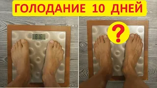 Голодание на воде 10 дней. Как уходит ежедневно вес (подробная статистика)