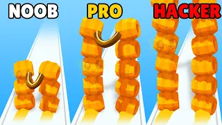 NOOB vs PRO vs HACKER in Barrel Roller