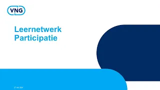 Netwerk Participatie - 27 mei 2024