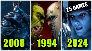 All Warcraft 25 Games (1994-2024) Warcraft: Orcs & Humans - TO - World of Warcraft: The War Within