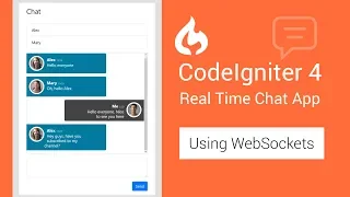 CodeIgniter 4 Real Time Chat App using WebSockets