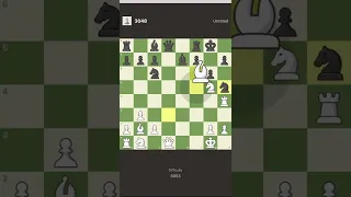 3000 rated puzzle in 2 moves! #chess #puzzle #shorts