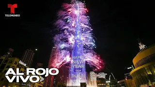 Dubái celebra el Año Nuevo con fuegos artificiales desde el Burj Khalifa | Al Rojo Vivo | Telemundo