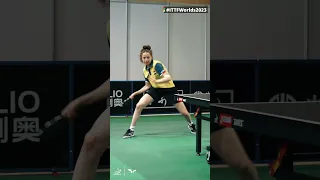 Hana Goda hard at work and ready to go #ITTFWorlds2023 #Shorts