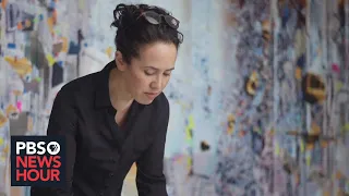 Artist Sarah Sze uses architecture of Guggenheim Museum as part of her new installation