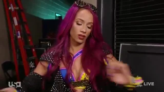 Sasha Banks and Bayley Backstage Segment (Raw 9 19 17)