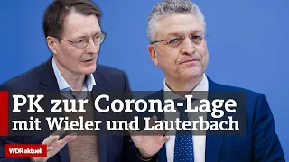 Höchststände bei Corona-Infektionen: Lauterbach informiert über aktuelle Corona-Lage | WDR aktuell