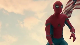 Spiderman does a backflip