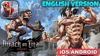 ATTACK ON TITAN ASSAULT - ANDROID / iOS GAMEPLAY