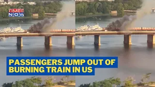 Boston Train Catches Fire Atop Bridge, Passengers Escape From Windows