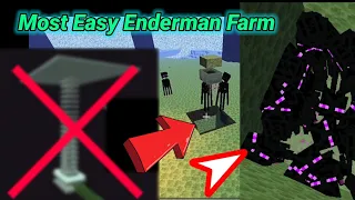 Simple Enderman XP farm Any Verson Minecraft Bedrock/Pocket Edition | MCPE, JAVA, Xbox, PS4, Switch