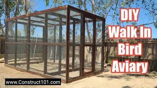 DIY Walk In Bird Aviary 8x16