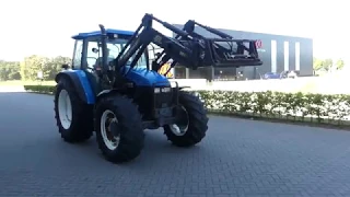 New Holland TS 110 with frontloader