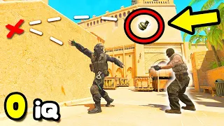 NADE PREDICTIONS = 0 IQ! - COUNTER STRIKE 2 CLIPS