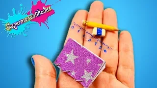How to make miniature school supplies  - Supermanualidades