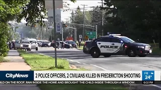 2 police officers, 2 civilians killed in Fredericton shooting