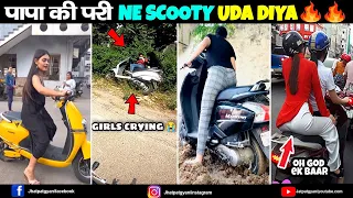 पापा की परियां Scooty उड़ा दी 😂 | papa ki pari funny videos | papa ki pari || Jhatpat Gyan