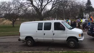 Westboro Baptist Church members and protesters at Grand Rapids’ Union High School