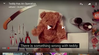 ReactING to teddy has an operation