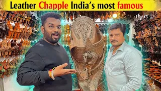 worlds biggest leather chappal  | दुनिया की सबसे बड़ी चमड़े की चप्पल called kolhapuri  |Hindi