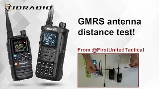 Tidradio H3 radio GMRS antenna distance test!