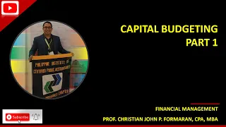 FM101.Capital Budgeting Part 1 (Cabrera)