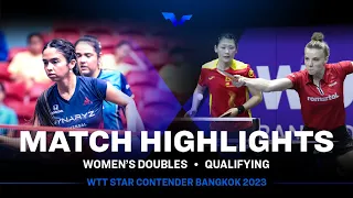 Maria Xiao/Adina Diaconu vs Adriana Diaz/Melanie Diaz | WD Qual | WTT Star Contender Bangkok 2023