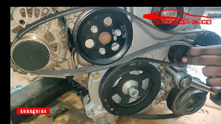 How To Hyundai car Diesel, i20 Elite,Verna Fluidic Fan Belt Fitting #How to fix car V belt  properly