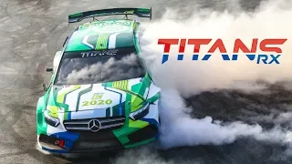 530HP 2.3L Ford EcoBoost-powered Titans RX Rallycross Car! - Anti-Lag Turbo Sound, Donuts, Jumps!