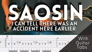 Saosin- I Can Tell There Was An Accident Here Earlier Cover (Guitar Tabs On Screen)