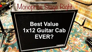 Monoprice Stage Right 1x12 Guitar Cab | Best Value 1x12 Guitar Cab EVER! | Review & Demo