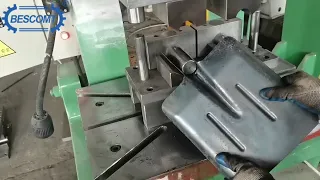 Shovel handle round production with press machine power press and mold